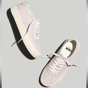 Madewell Women's Sneakers in Light Pink and Cream